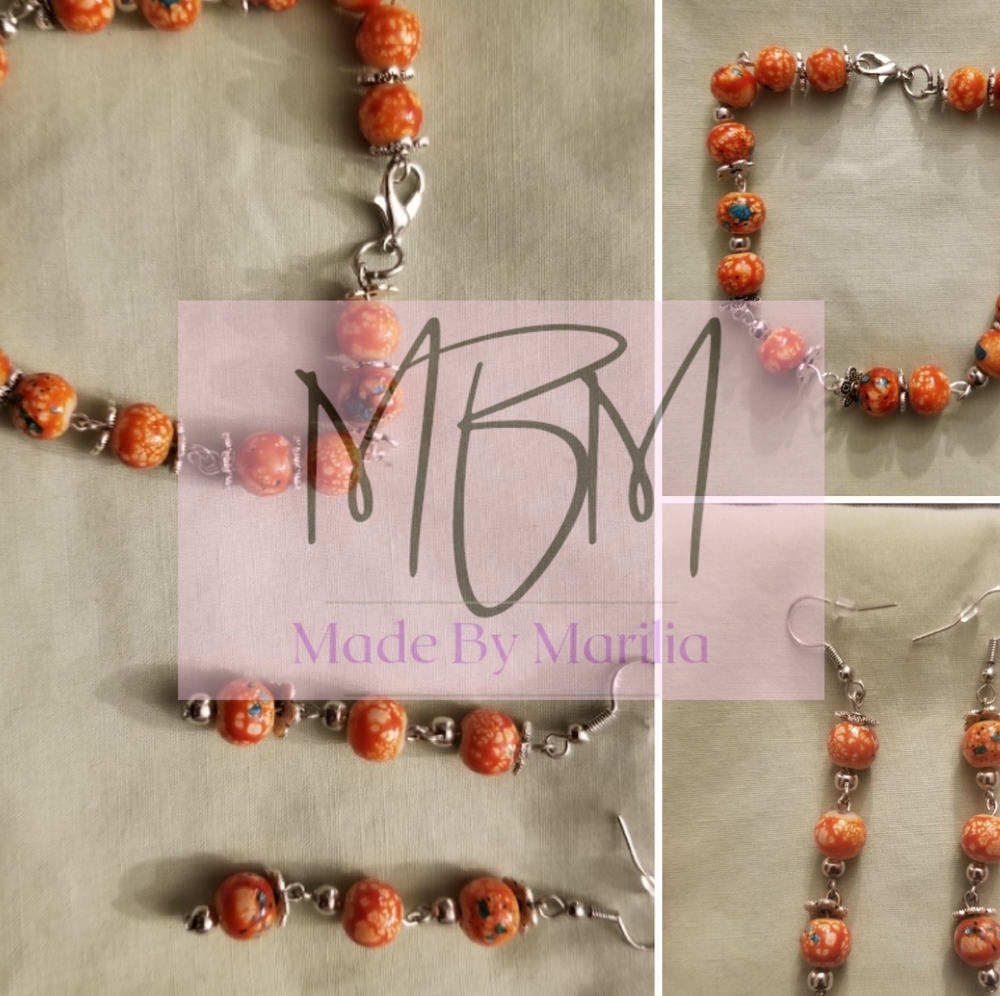 Handmade Bracelet and Earrings set